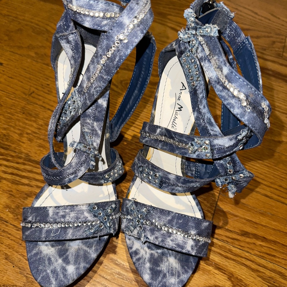Denim 4.5in heels